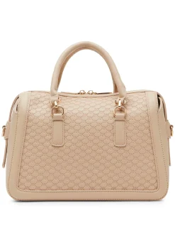 Sale Anne Klein Embossed Ak Logo Top Zip Satchel