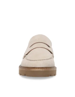 Shop Anne Klein Emmylou Suede Loafer Beige