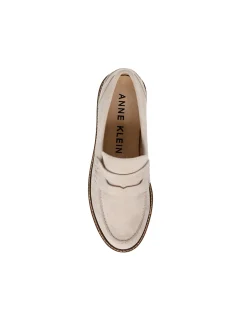 Shop Anne Klein Emmylou Suede Loafer Beige