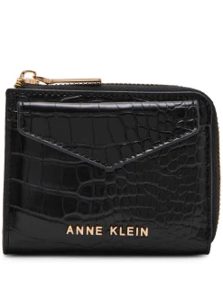 Outlet Anne Klein Envelope Flap Curved Wallet In Croco
