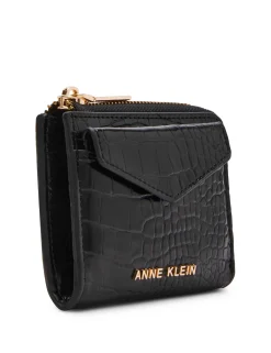 Outlet Anne Klein Envelope Flap Curved Wallet In Croco