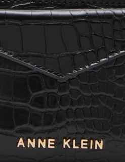 Outlet Anne Klein Envelope Flap Curved Wallet In Croco