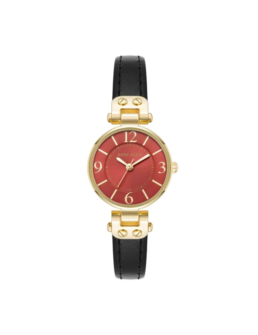 Best Sale Anne Klein Essential Leather Strap Watch
