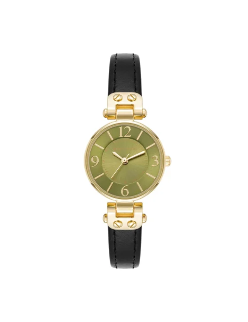 Best Sale Anne Klein Essential Leather Strap Watch