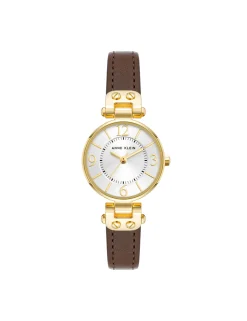 Best Sale Anne Klein Essential Leather Strap Watch
