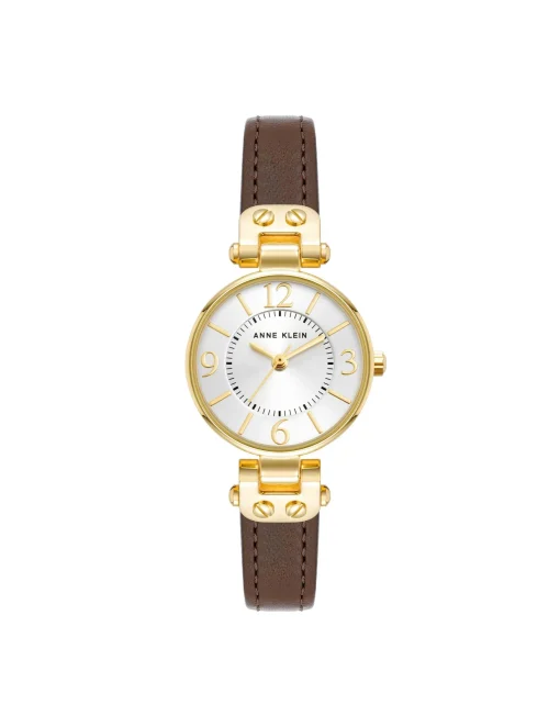 Best Sale Anne Klein Essential Leather Strap Watch