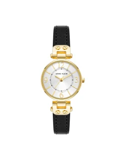 Best Sale Anne Klein Essential Leather Strap Watch