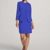 Best Anne Klein Executive Collection Jacket And Dress Set Royal Sapphire
