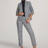 Best Sale Anne Klein Executive Collection Plaid Jacket And Bowie Pant Anne Black Combo