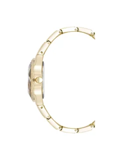 Flash Sale Anne Klein Faceted Crystal Bezel Watch