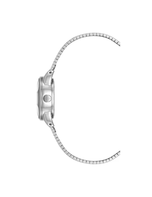 Cheap Anne Klein Faceted Crystal Lens Watch Silver-Tone