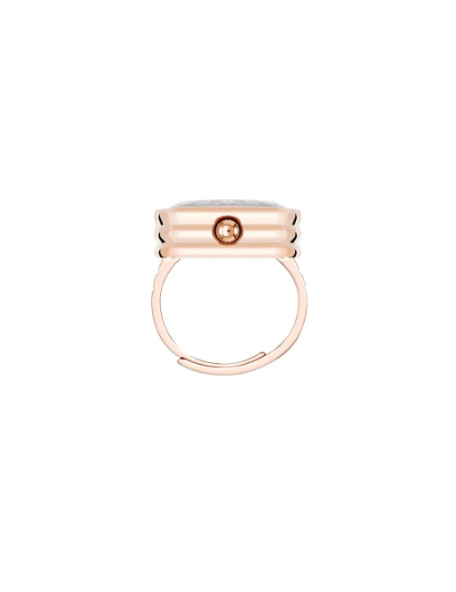 Cheap Anne Klein Faceted Crystal Ring Watch