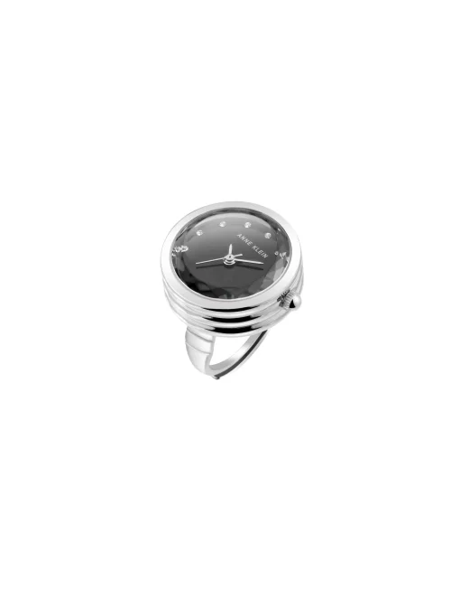Cheap Anne Klein Faceted Crystal Ring Watch