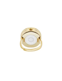 Cheap Anne Klein Faceted Crystal Ring Watch