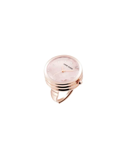 Cheap Anne Klein Faceted Crystal Ring Watch