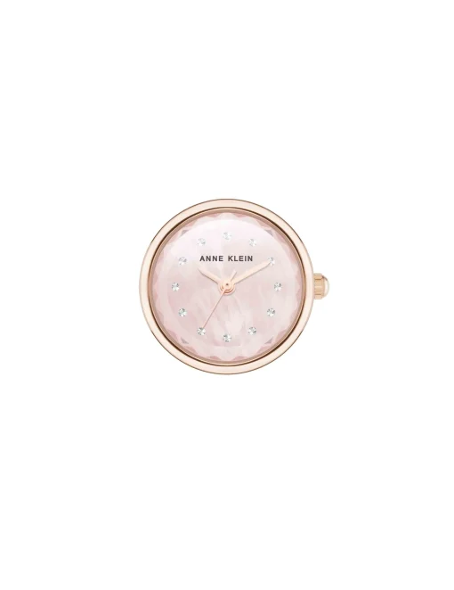 Cheap Anne Klein Faceted Crystal Ring Watch
