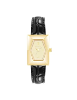 Best Anne Klein Faceted Rectangular Case Watch