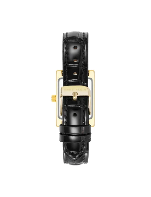 Best Anne Klein Faceted Rectangular Case Watch