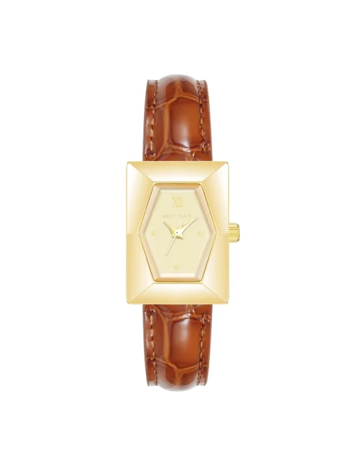 Best Anne Klein Faceted Rectangular Case Watch