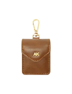 Best Sale Anne Klein Faux Leather Airpods® Case With Spring Clip- UNPUBLISH