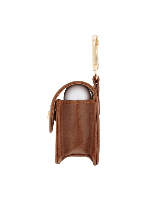 Best Sale Anne Klein Faux Leather Airpods® Case With Spring Clip- UNPUBLISH