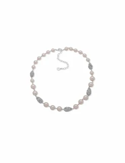 Sale Anne Klein Faux Pearl & Crystal Nuggets Necklace
