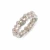 Hot Anne Klein Faux Pearl & Crystal Nuggets Stretch Bracelet