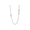 New Anne Klein Faux Pearls And Stone Baguette Necklace