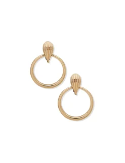 Flash Sale Anne Klein Flutted Hoop Clip Earrings
