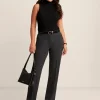 Online Anne Klein Fly Front Slash Pocket Trouser Anne Black Multi