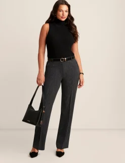 Online Anne Klein Fly Front Slash Pocket Trouser Anne Black Multi
