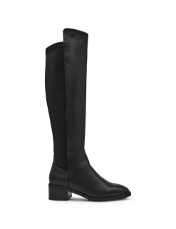 Flash Sale Anne Klein Genuine Leather Sable Boot BLACK LEATHER