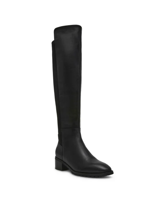 Flash Sale Anne Klein Genuine Leather Sable Boot BLACK LEATHER