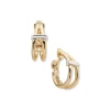 Cheap Anne Klein Gold 26MM 2 Row Hoop Earring