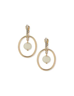 Sale Anne Klein Gold Pearl Orbital Earring