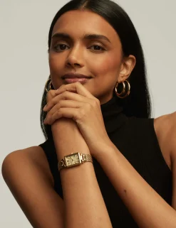 Online Anne Klein Gold-Tone Tubular Hoop Earrings