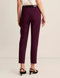 Sale Anne Klein Grace Straight Ankle Pant Deep Plum