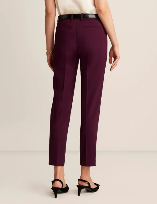 Sale Anne Klein Grace Straight Ankle Pant Deep Plum