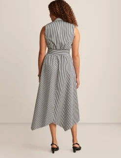 Cheap Anne Klein Handkerchief Hem Wrap Dress Anne White/Anne Black
