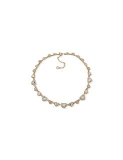 Online Anne Klein Heart Motif Collar Necklace
