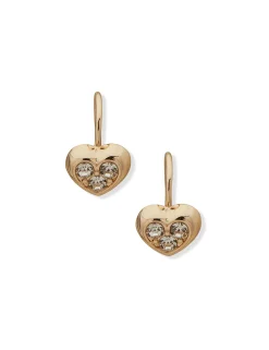Clearance Anne Klein Heart Stud With Crystals