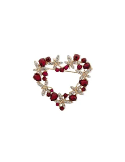 Discount Anne Klein Heart Wreath Brooch