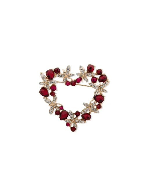 Discount Anne Klein Heart Wreath Brooch