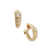 Best Anne Klein Hoop With Emerald Stone Clip Earrings