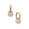 Flash Sale Anne Klein Hoop With Pearl Drop Earrings