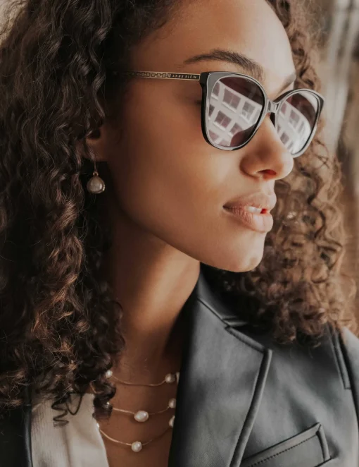 Flash Sale Anne Klein Horn Classic Square Sunglasses