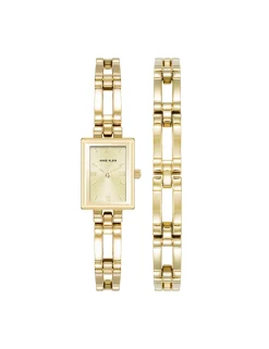 Flash Sale Anne Klein Iconic Rectangular Case Bangle Watch Set