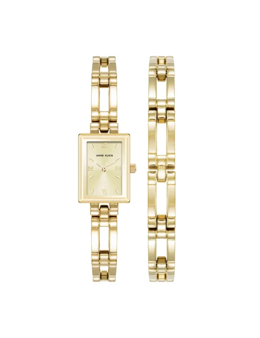 Flash Sale Anne Klein Iconic Rectangular Case Bangle Watch Set