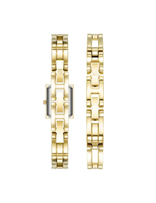 Flash Sale Anne Klein Iconic Rectangular Case Bangle Watch Set