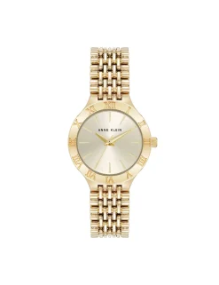 Store Anne Klein Iconic Round Roman Numeral Bezel Watch